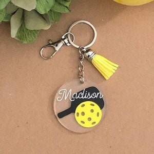 Pickleball Keychain Paddle© || Pickleball bag tag || Pickleball Gifts || Pickleball Keychain || Pickleball || Pickleball Personalized