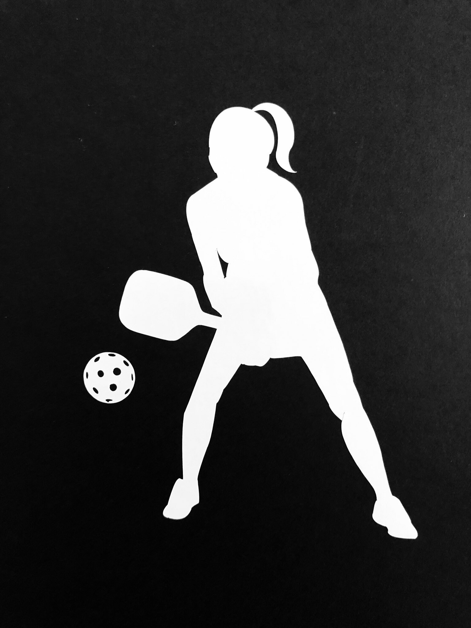 Pickleball Female Decal© Etsy