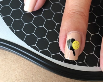 Pickleball Nail Decals© || Pickleball || Pickleball Gift || Pickleball Present || Pickleball Nails || Pickleball Addict || Pickleball Lover