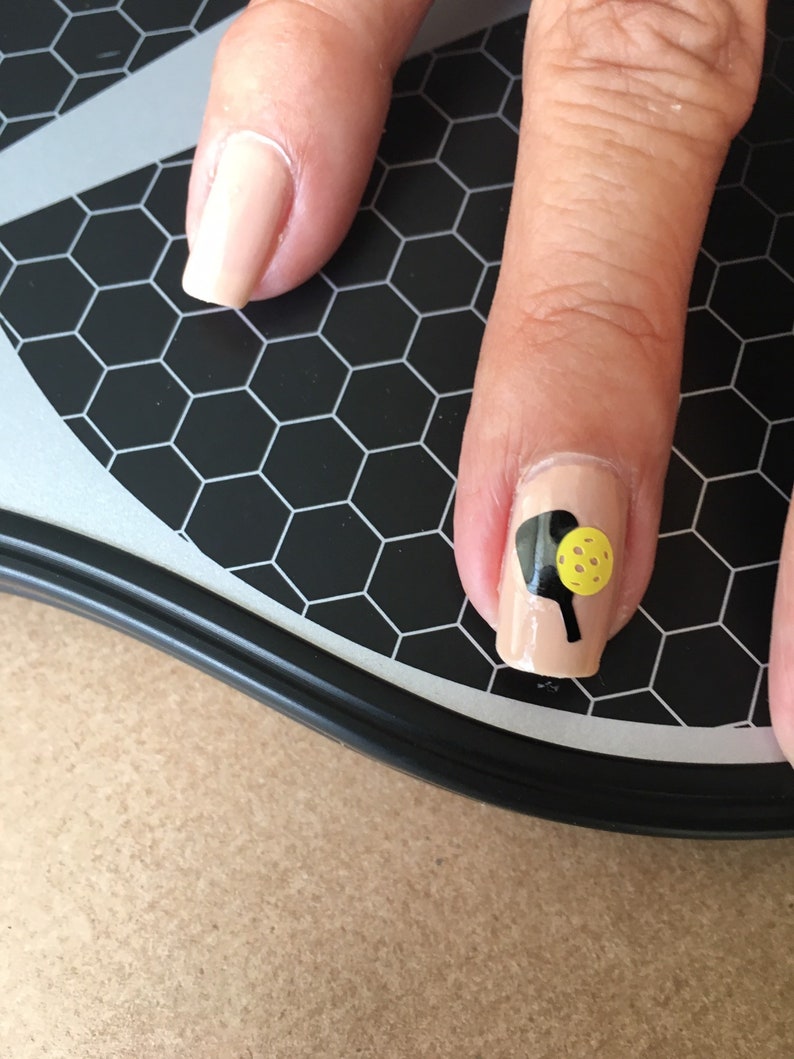 Pickleball Nail Decals© Pickleball Pickleball Gift Pickleball Present Pickleball Nails Pickleball Addict Pickleball Lover image 1