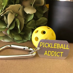 Pickleball Addict Bag Clip / Keychain©