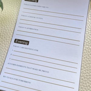 Daily Gratitude Planner Sticker Sheets (set of 4) | Prompts for Daily Intentions, Gratitude, Accomplishments, Affirmations & More