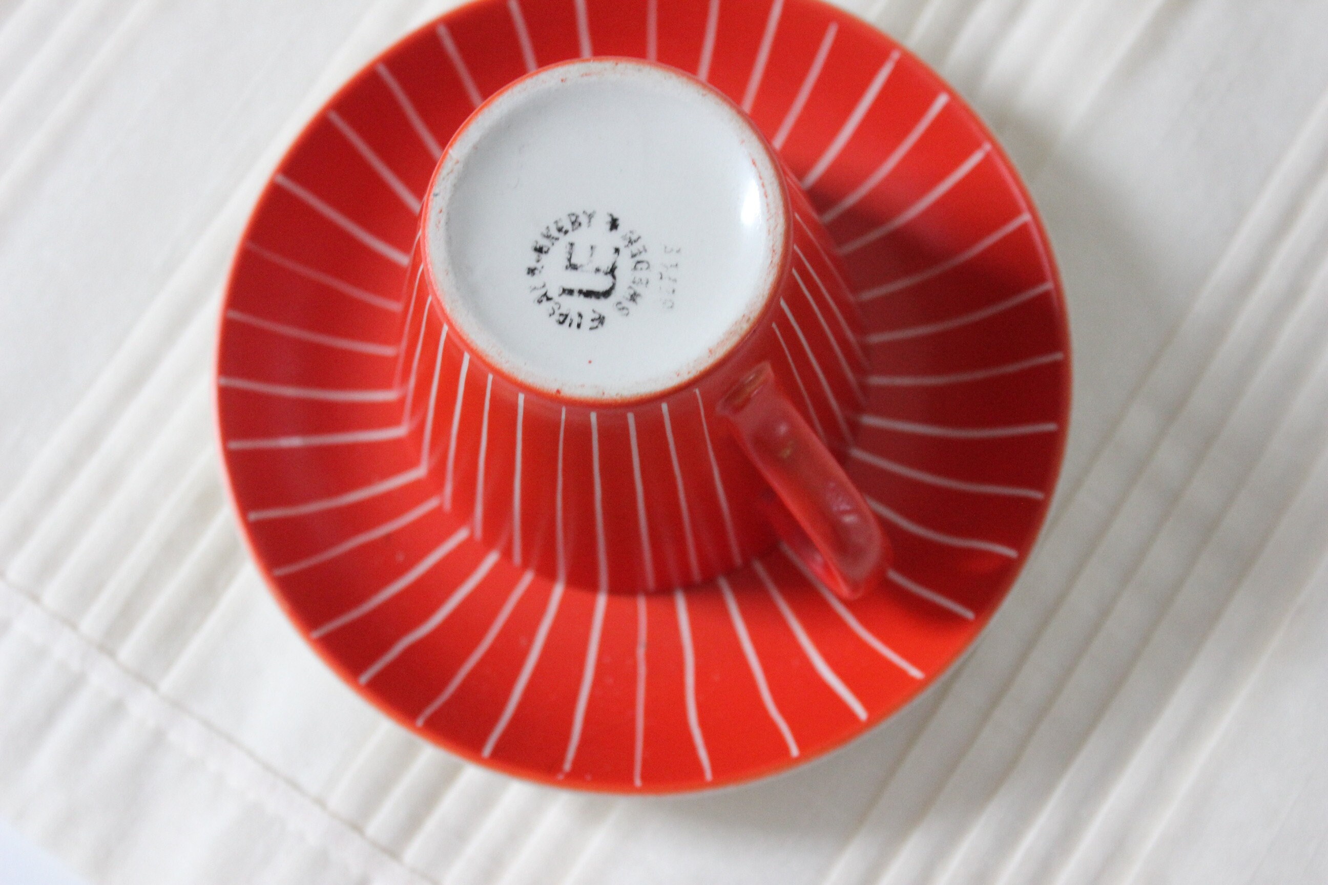 Upasala Ekeby Gefle Sweden Zenit Teacup Helmer Ringström - Etsy Canada