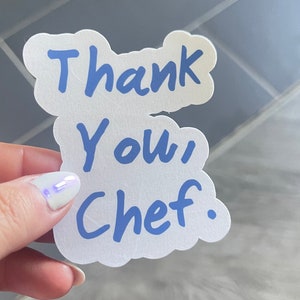 The Bear stickers, Jeremy Allen White, The Bear Show, Yes Chef, Thank you Chef, That&#39;s fire chef