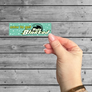 Funny Baja Blast Sticker: Taco Bell Inspired, Laptop Decal