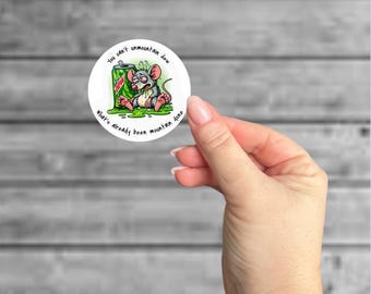 Funny Rat Mountain Dew Sticker - Adult Humor Planner Decoration