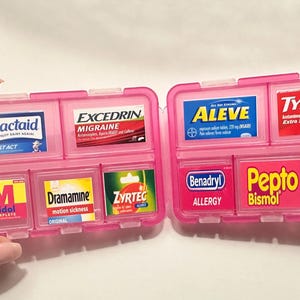 Custom Medication Stickers for Pocket Pharmacy, Travel Pill Labels