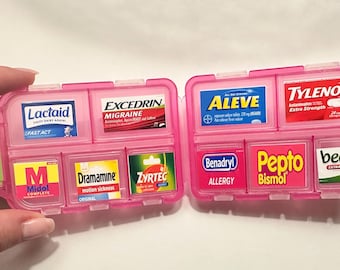 Custom Medication Stickers for Pocket Pharmacy, Travel Pill Labels