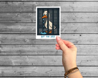 Silly Goose Sticker: Adult Humor, Stanley Cup Decoration