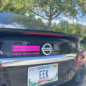 Funny Bumper Magnet: Adult Humor Car Bumper Sticker Bild 1