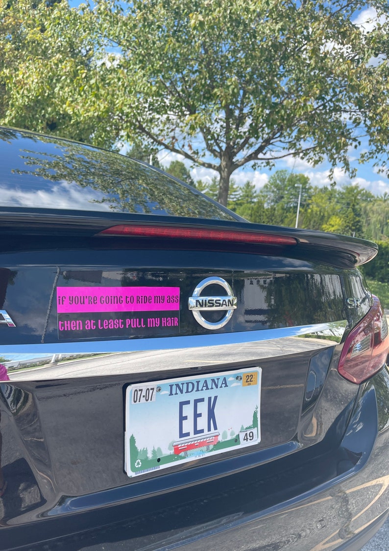 Funny Bumper Magnet: Adult Humor Car Bumper Sticker Bild 1
