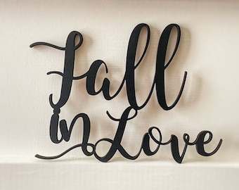 Fall In Love Sign, Wooden Fall Decor, Farmhouse Fall Decor, Wooden Autumn Sign, Fall Signs, Autumn Wall Decor, Fall Art Decor, Fall Is Here