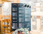 Acrylic Seating Chart Wedding seating chart acrylic wedding sign seating chart sign custom wedding decor Laser engraved