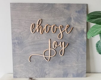 Choose joy sign, joy sign, Home Decor, Rustic Wood Sign, Wood Sign, Wall Hanging, Home Decor, Christian Sign Decor