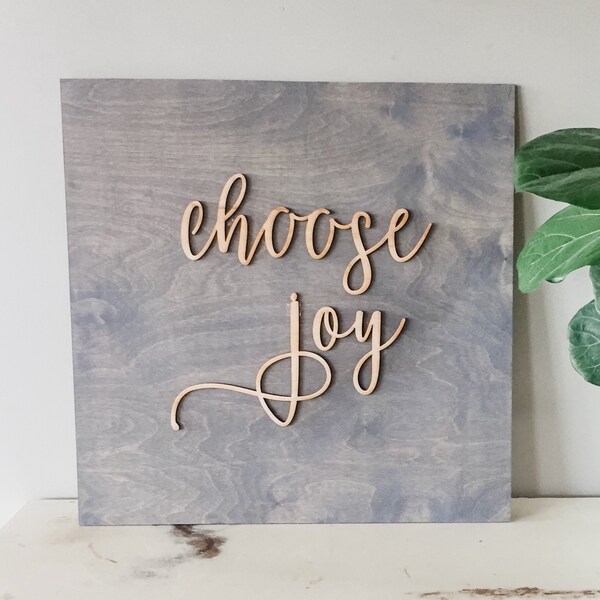 Choose Joy Sign Etsy