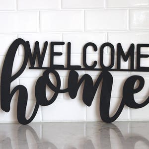 Welcome home Sign, home sign, porch decor, welcome Decor, Rustic Wood Sign, Wall Hanging, Home Decor, Modern home sign, Elegant Home Sign