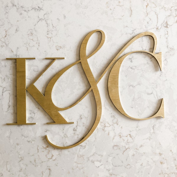 Custom Initials Sign / Wedding Sign / Custom Monogram / Custom Initials Cutout / Wedding Backdrop / Monogram Sign / Personalized Wedding