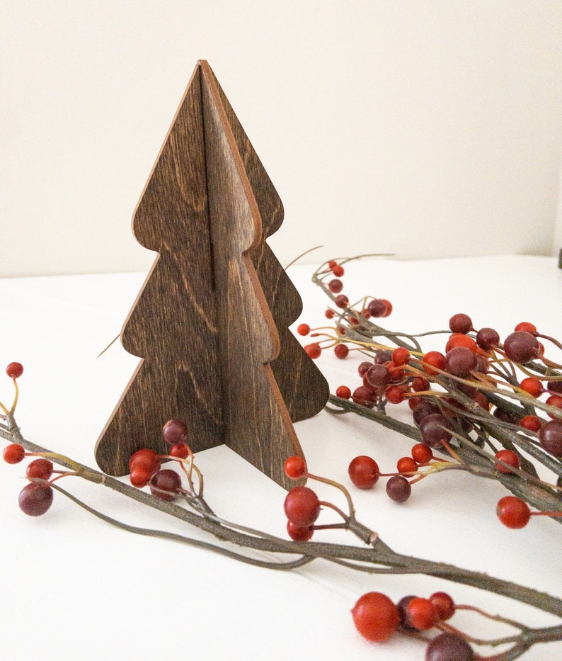 Wooden Trees/cute Wood Trees/christmas Decor/holiday Etsy