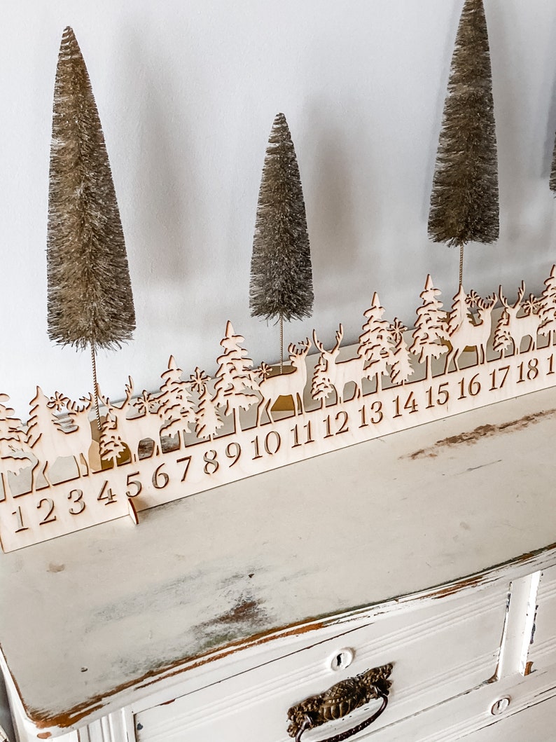 Winter Deer Advent Calendar // advent Scene // advent Etsy