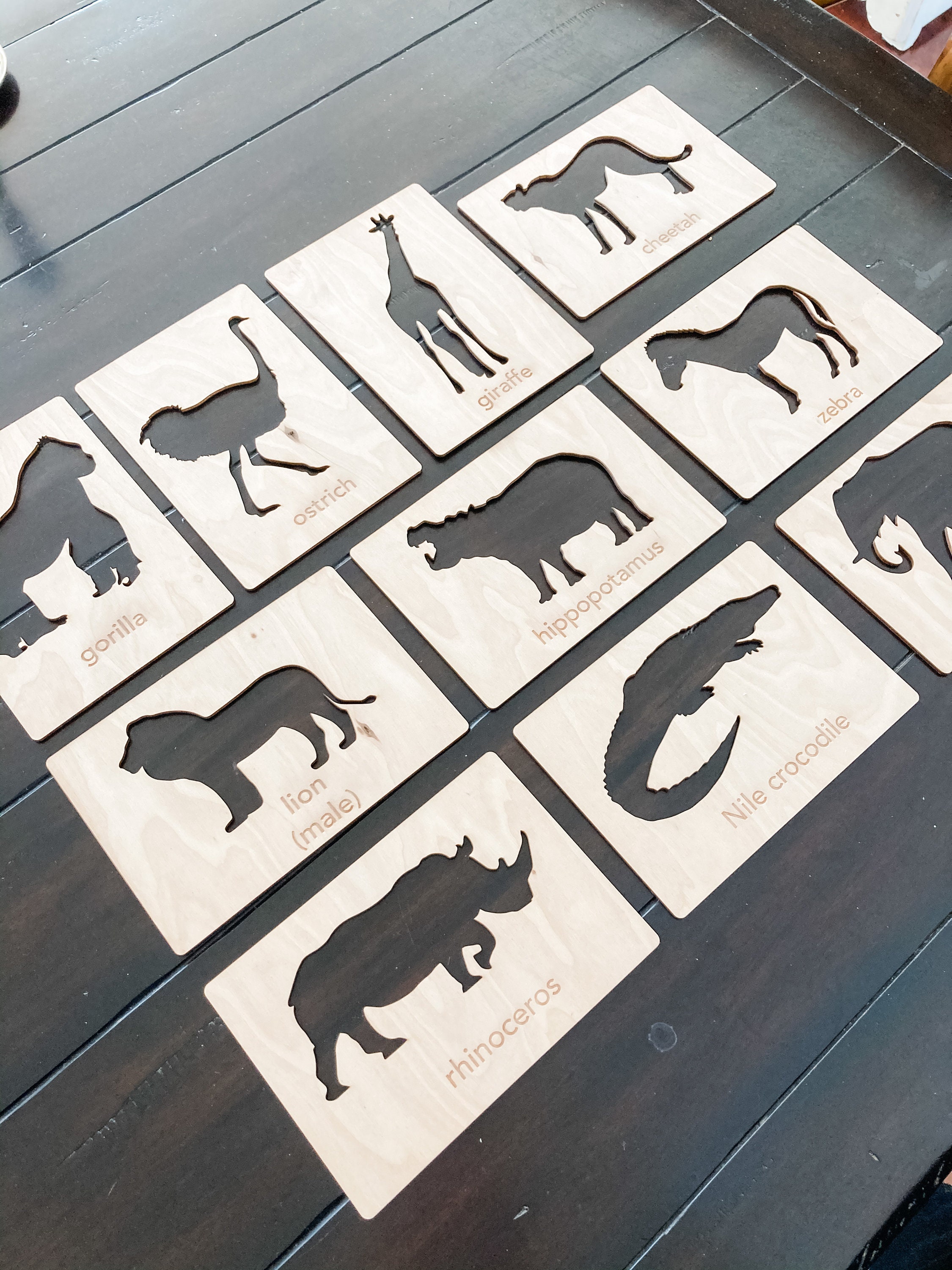 Safari Animal Stencil Set // Stencil Set // Animal Stencils Etsy UK