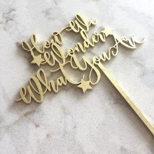 how we wonder what you are cake topper / gender reveal cake topper / baby shower cake topper // baby sprinkle