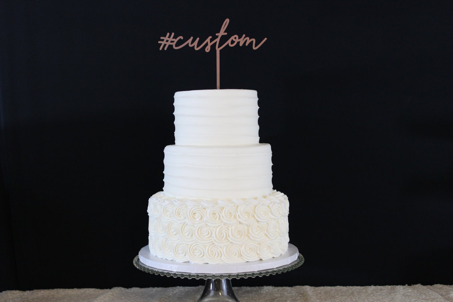 Custom Hashtag Cake Topper / Custom Birthday Cake Topper/ Etsy