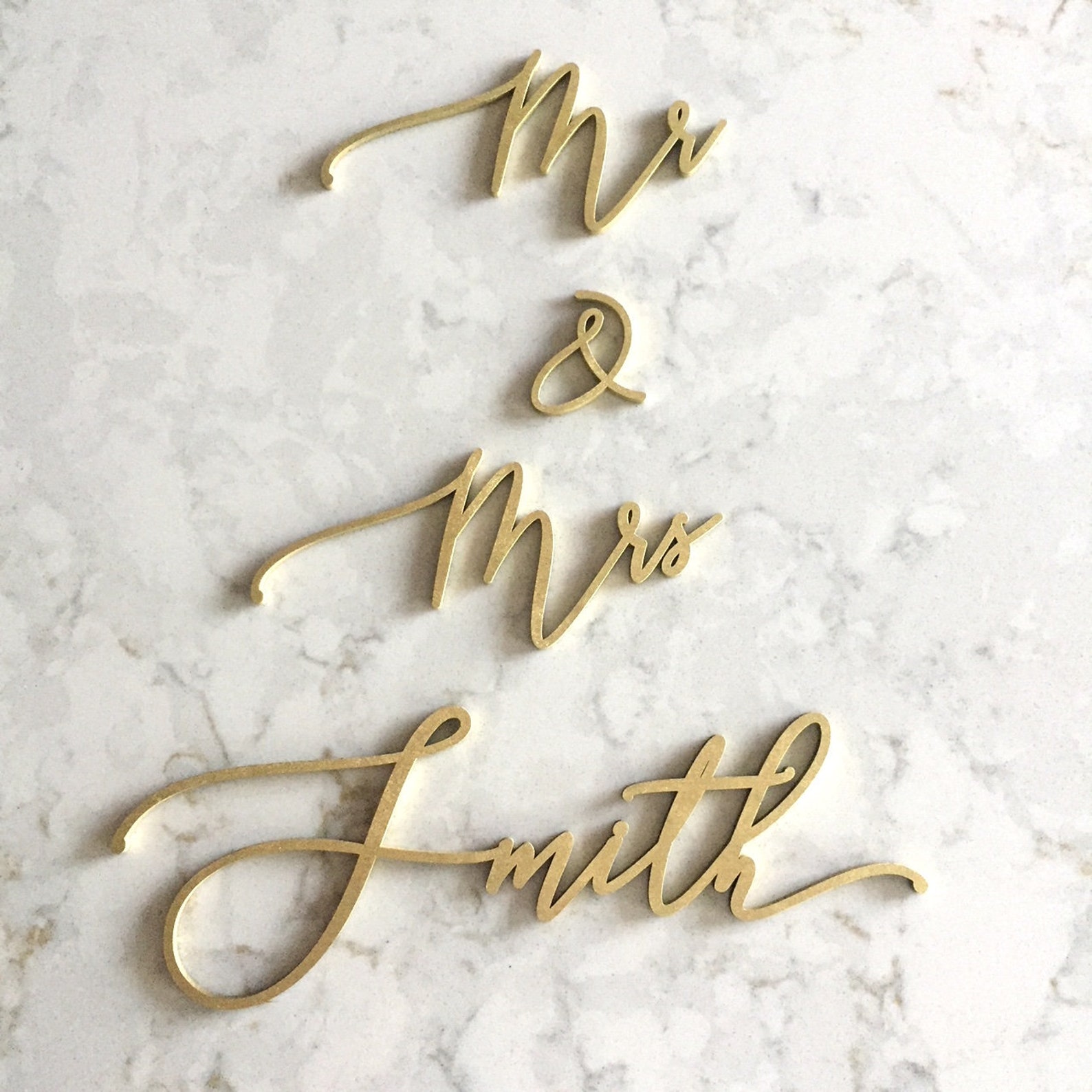 Large Custom Mr and Mrs Name Sign / Wedding Sign / Custom Name Etsy