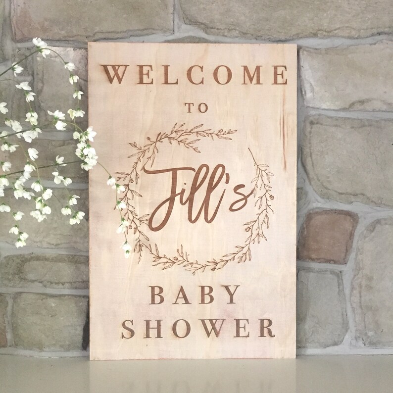 Modern Custom Baby Shower Sign //Baby Shower Etsy
