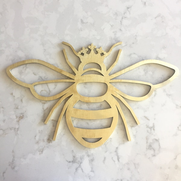Letrero de abeja reina, letrero de madera de abeja, letrero decorativo para el hogar, decoración de abejas amables, letrero de amabilidad, letrero de madera, colgante de pared, letrero para oficina en casa, letrero de reina