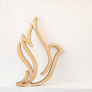 Peace Ornament, Wood Dove Ornament, Christmas Ornament, Peace and Hope Ornament, Peace, Dove Symbol, Hope Ornament, Dove Ornament, Holiday