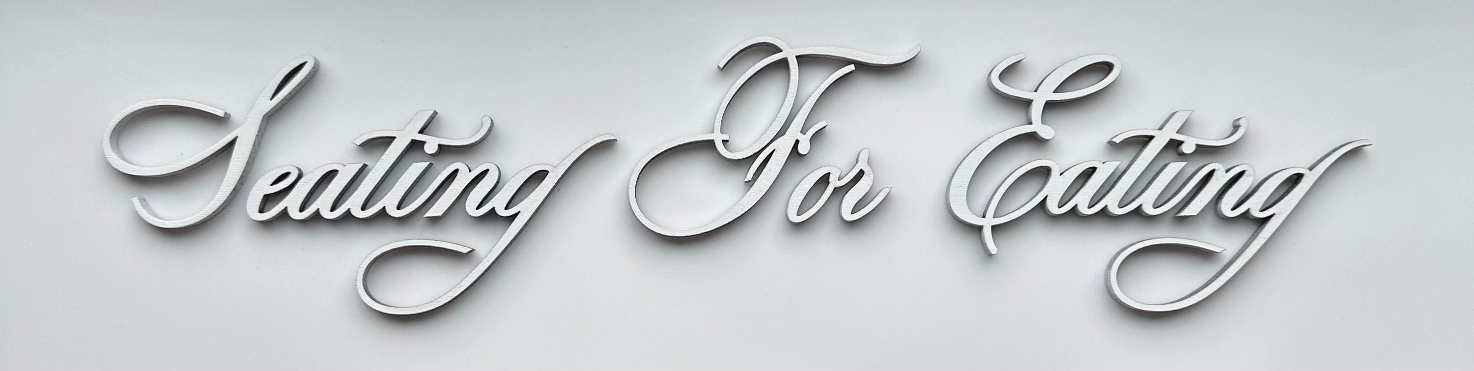 Seating For Eating Wood Letters, DIY Letters for Seating Charts, Wedding Guest Signs, Cutout Letters for Custom Seating Chart