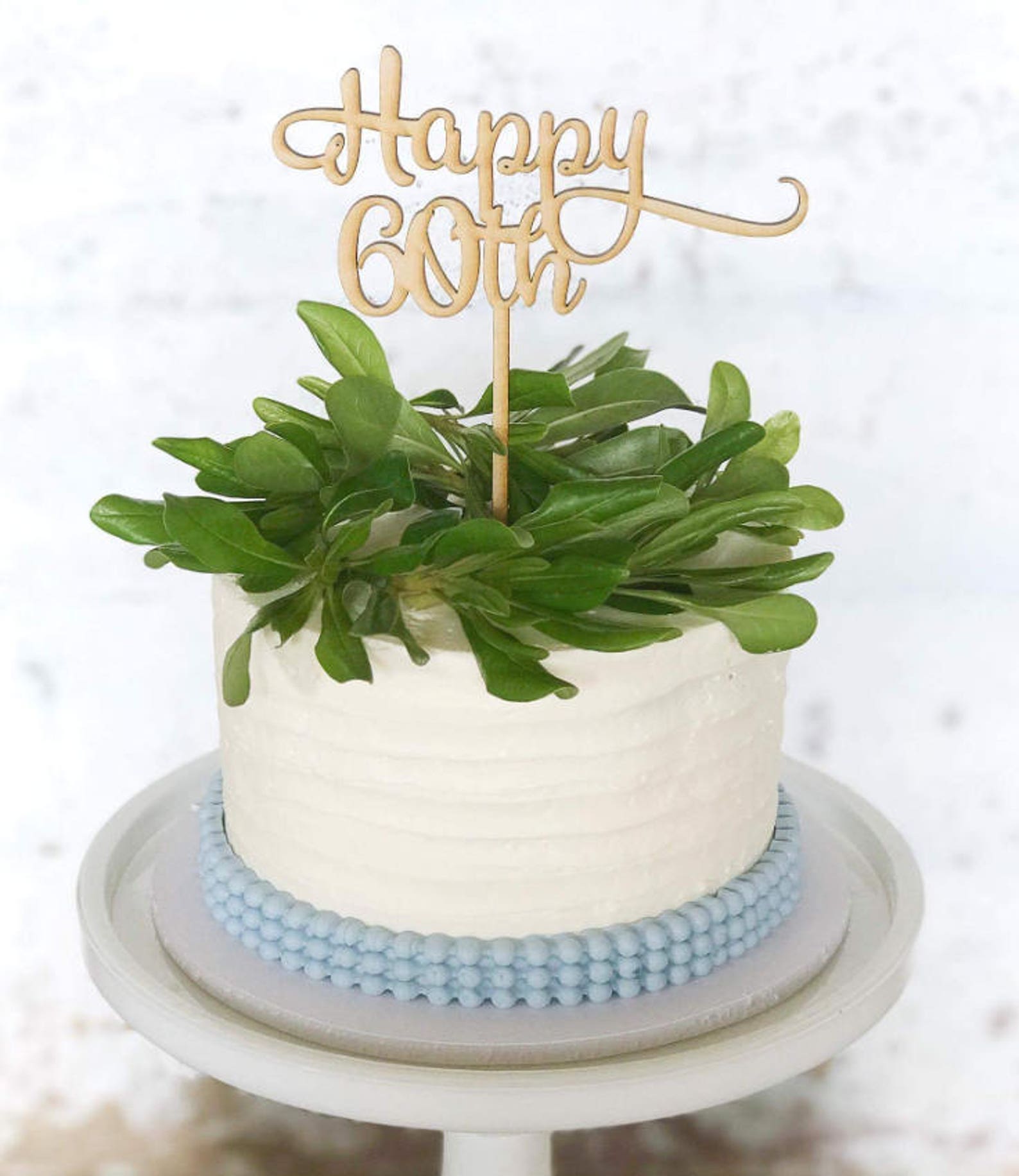 Custom Happy Birthday Cake Topper / Custom Birthday Cake Etsy