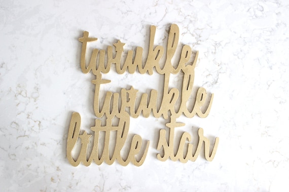 Twinkle Twinkle Little Star Sign Nursery Decor Twinkle Etsy