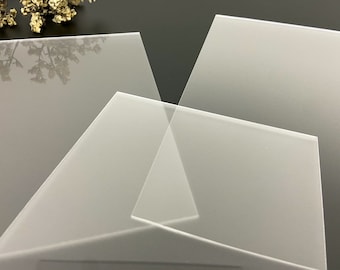 Blank Acrylic Sheets, Frosted Acrylic Sheets, Clear Acrylic Sheets, Glowforge Acrylic Sheet, Blank Frosted Acrylic, Blank Clear Acrylic