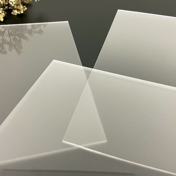 Blank Acrylic Sheets, Frosted Acrylic Sheets, Clear Acrylic Sheets, Glowforge Acrylic Sheet, Blank Frosted Acrylic, Blank Clear Acrylic