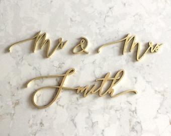 Large Custom Mr and Mrs Name Sign  / Wedding Sign / Custom Name Sign / mr and mrs sign /Name Sign/ wedding name Sign / large wedding sign