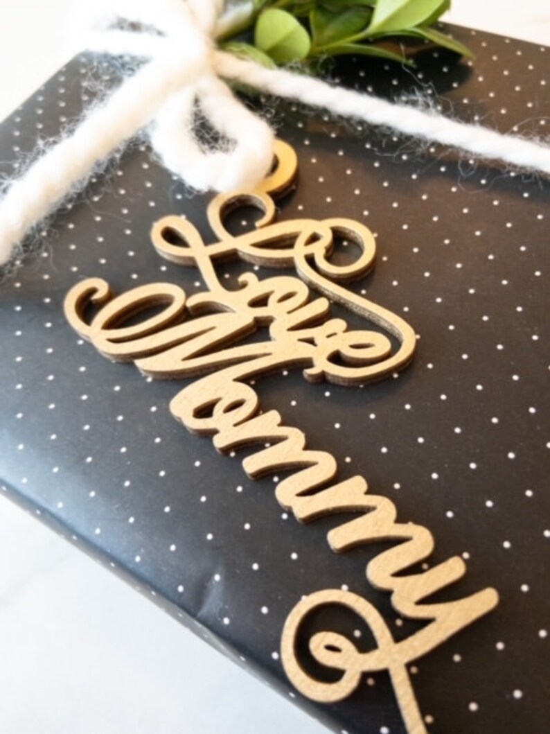 Gift Tag Set//custom Gift Tags // Gift Name Tags //christmas Etsy