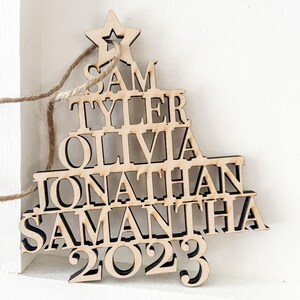 Family Christmas Ornament, Christmas Tree Ornament, Family Ornament, Personalized Ornament, Couples Ornament, Friendship Ornament