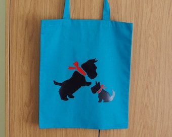 Borsa in cotone a forma di cane scozzese: regalo per Scottish Terrier