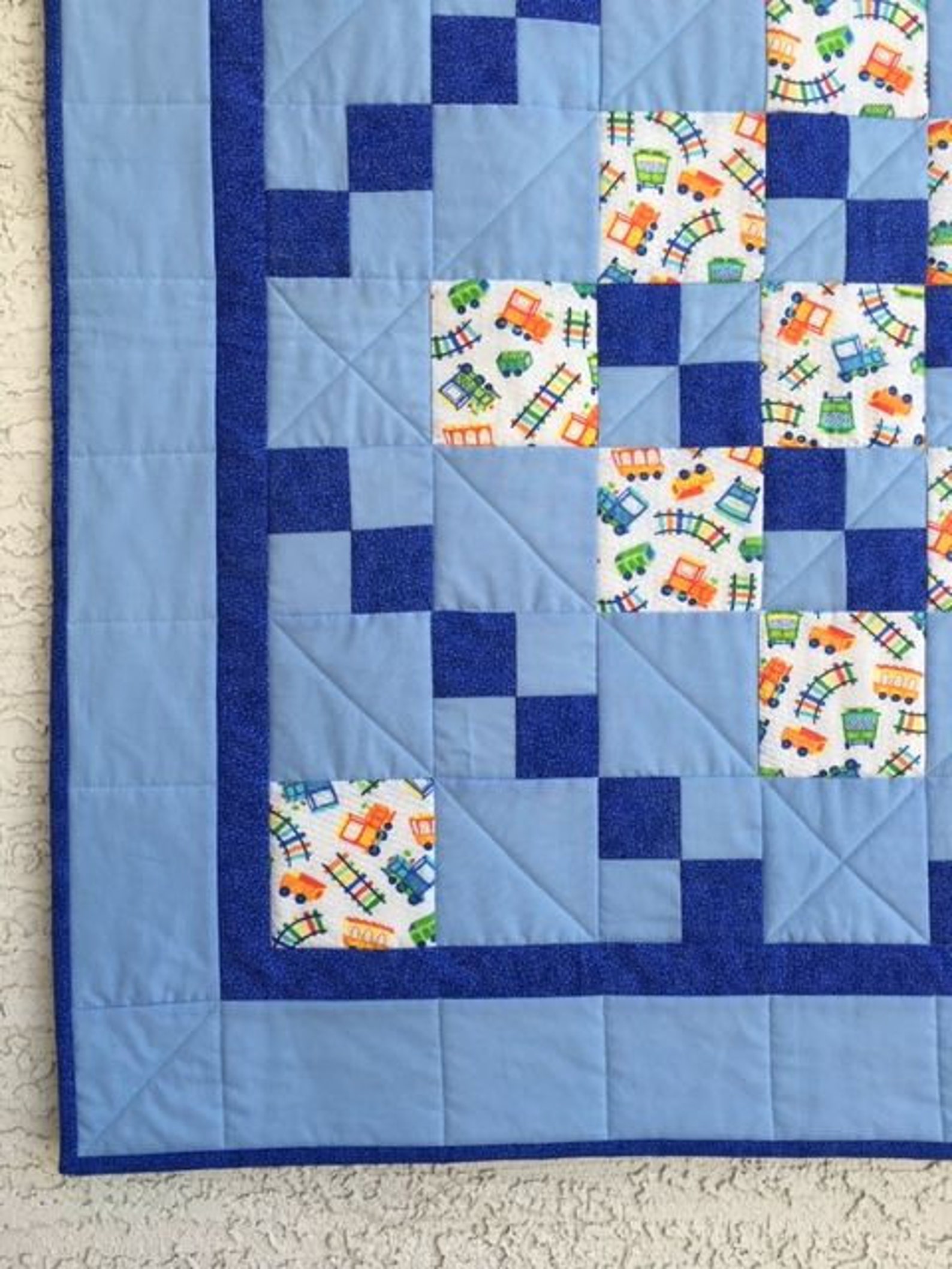 Baby Boy Quilt, Homemade Baby Quilt, Baby Shower Quilt, Handmade Baby Quilt, Pieced Baby Quilt