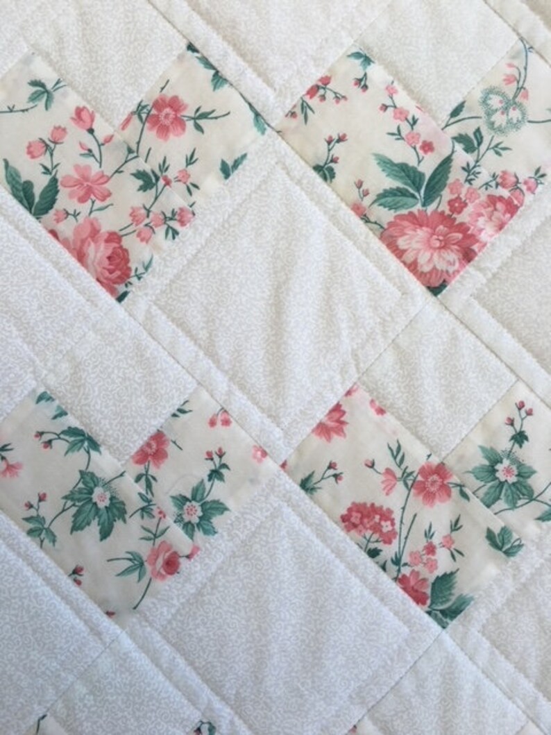 Baby Girl Quilt Handmade Baby Quilt Baby Shower Quilt Wall Etsy