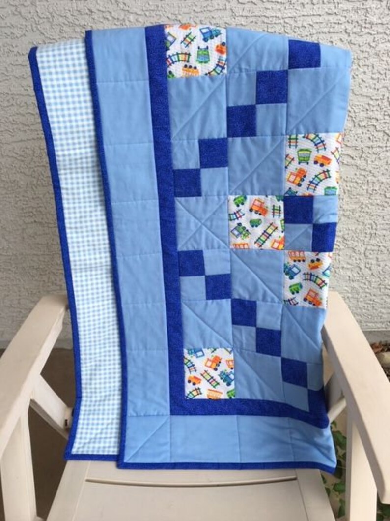 Baby Boy Quilt, Homemade Baby Quilt, Baby Shower Quilt, Handmade Baby Quilt, Pieced Baby Quilt