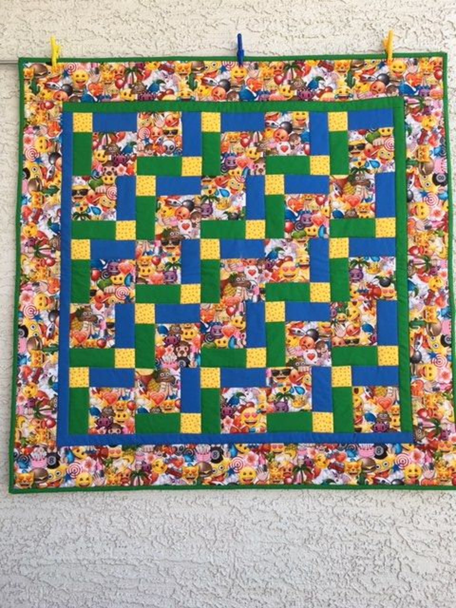 Baby Boy Quilt, Toddler Quilt, Handmade Baby Quilt, I Spy Quilt, Pieced