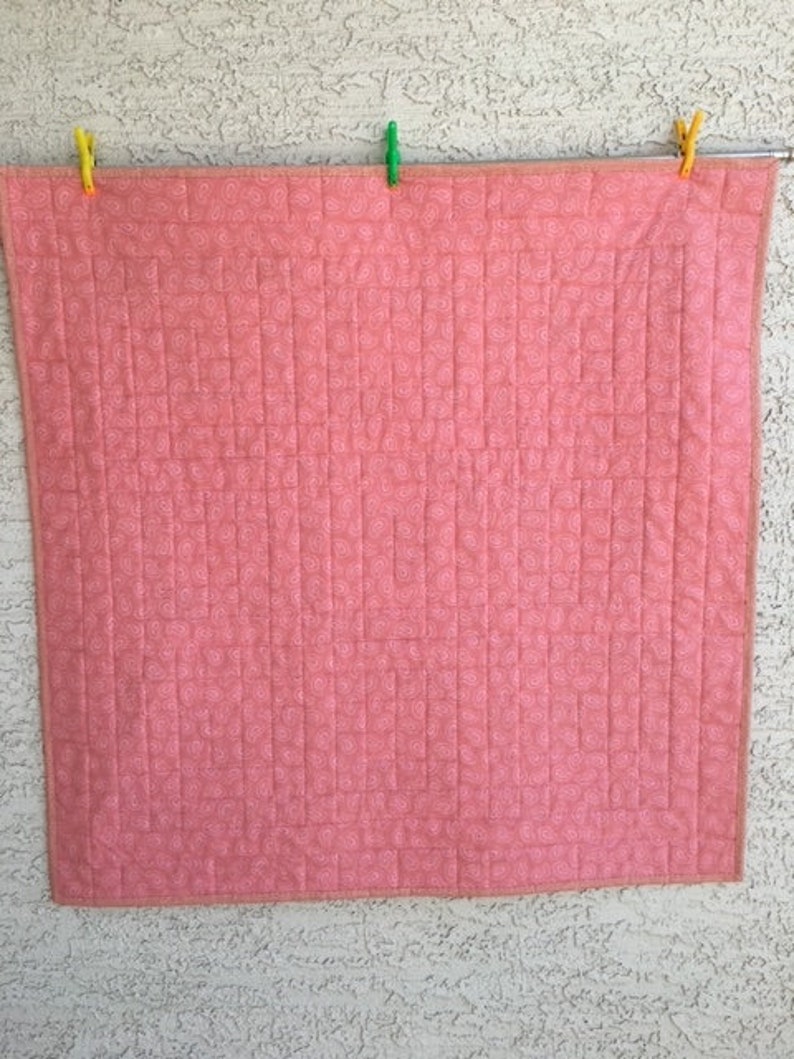 Handmade Baby Quilt, Baby Girl Quilt, Baby Shower Quilt, Pieced Baby