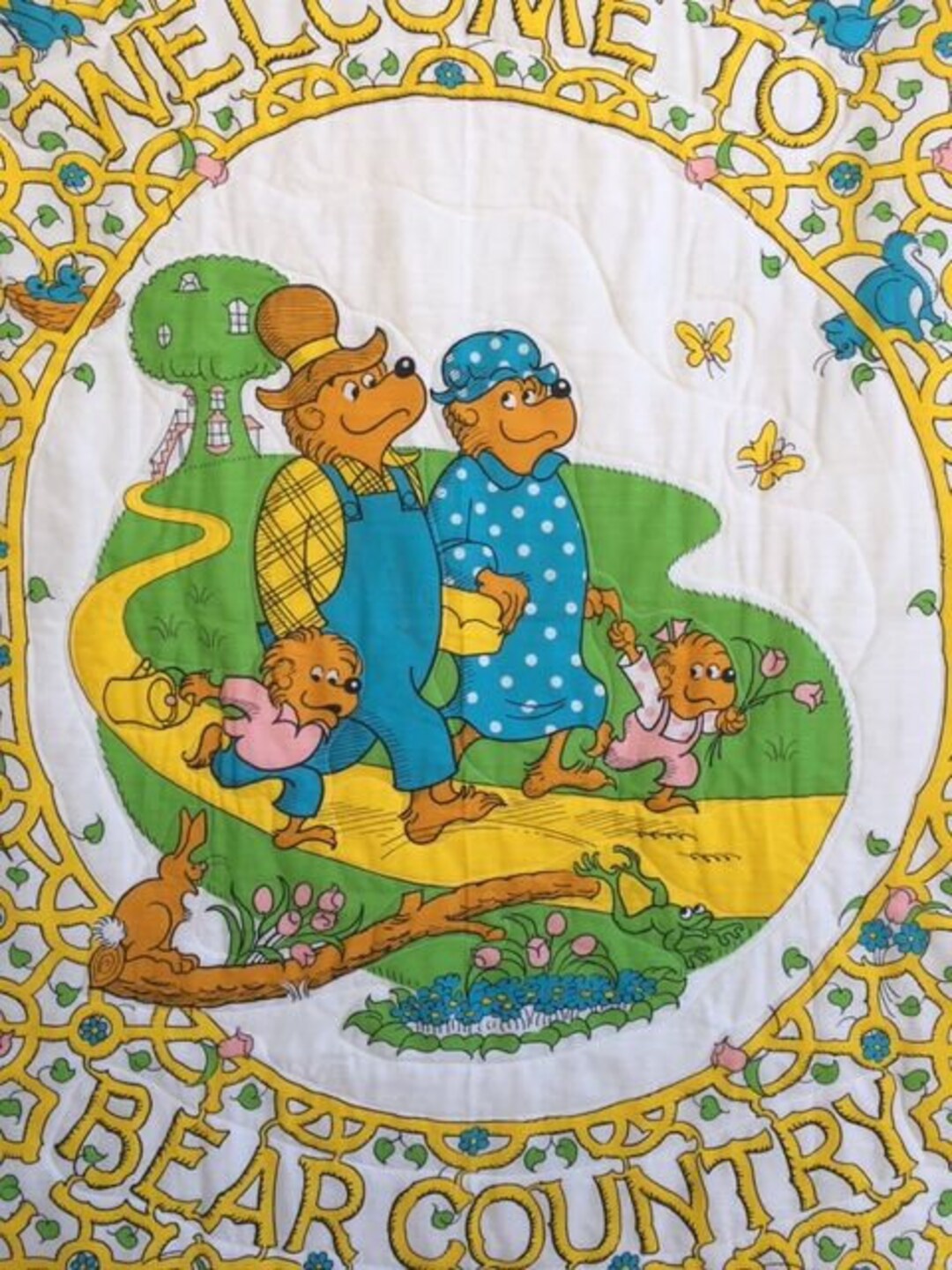 Bear Quilt Baby Boy Quilt Baby Quilt Baby Girl Quilt Etsy
