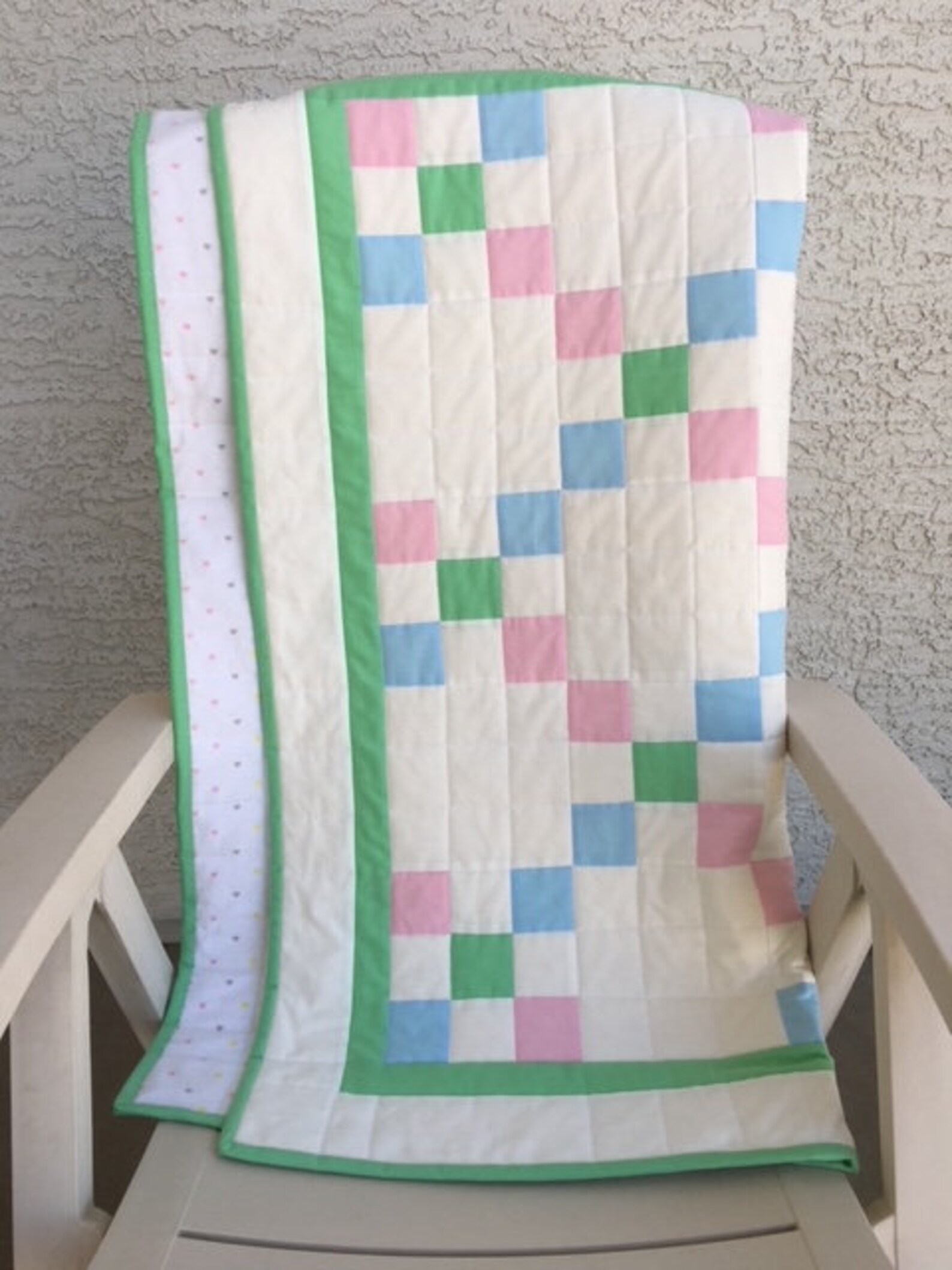 Homemade Baby Quilt, Baby Boy Quilt, Pieced Baby Quilt, Babygirl Quilt