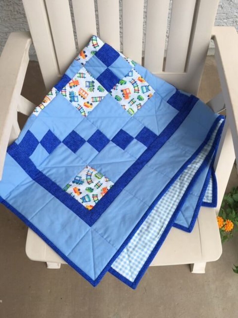 Baby Boy Quilt, Homemade Baby Quilt, Baby Shower Quilt, Handmade Baby