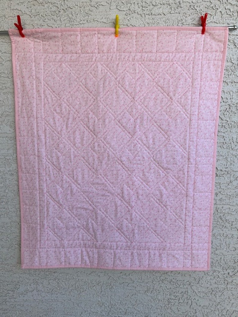 Baby Girl Quilt, Handmade Baby Quilt, Baby Shower Quilt, Quilt for Baby
