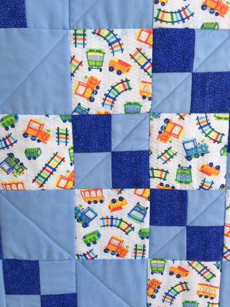 Baby Boy Quilt, Homemade Baby Quilt, Baby Shower Quilt, Handmade Baby