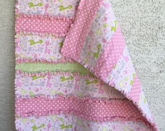 Rag quilt, Flannel rag quilt, Baby girl quilt, Baby rag quilt, Homemade baby quilt, pink quilt, Handmade rag quilt, Rag quilt for sale